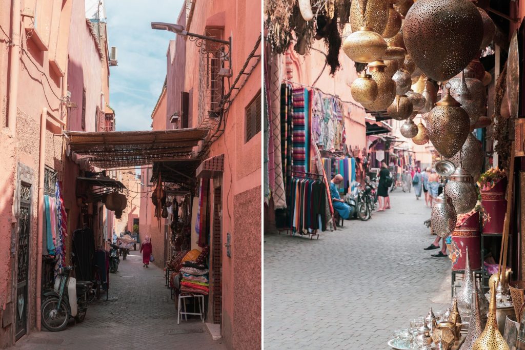 Travelling alone in Marrakech - use a female guide for the souks