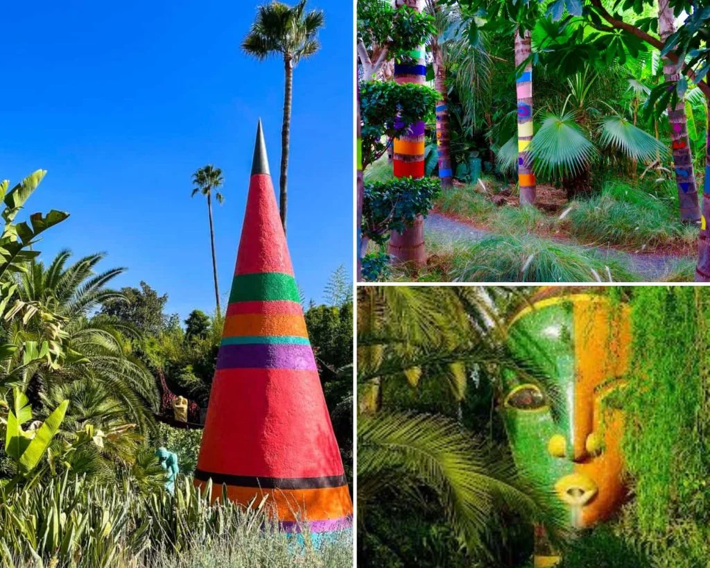 anima gardens, sculptures and art in a garden in marrakech